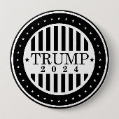 Trump 2024 ronde button 4,0 cm (Voorkant)