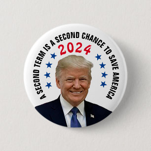 TRUMP 2024 RONDE BUTTON 5,7 CM