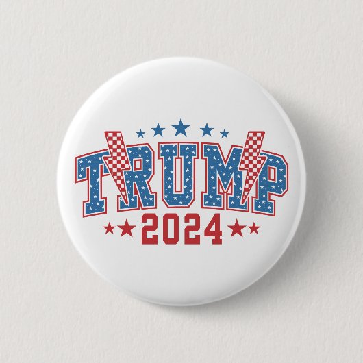 Trump 2024 ronde button 5,7 cm (Voorkant)