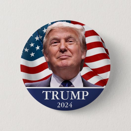 Trump 2024 ronde button 5,7 cm (Voorkant)
