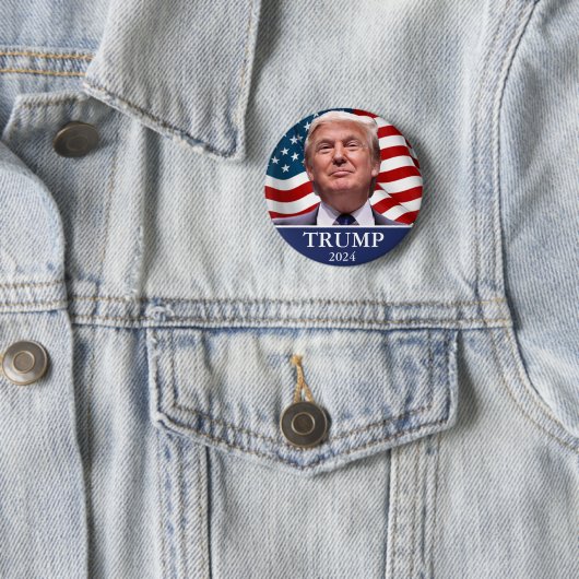 Trump 2024 ronde button 5,7 cm (In situ)
