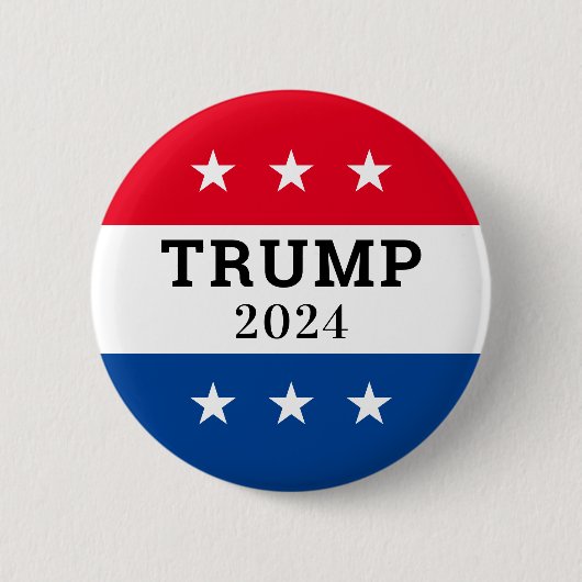 Trump 2024 ronde button 5,7 cm (Voorkant)