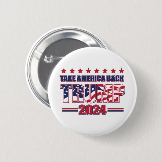Trump 2024 ronde button 5,7 cm (Voorkant /achterkant)