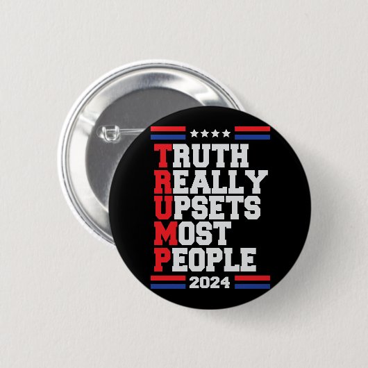 Trump 2024 ronde button 5,7 cm (Voorkant /achterkant)