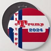 TRUMP 2024 RONDE BUTTON 6,0 CM (Voorkant /achterkant)