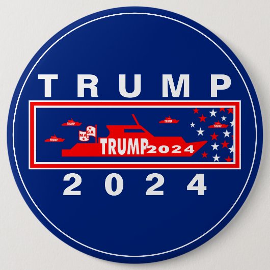 TRUMP 2024  RONDE BUTTON 6,0 CM (Voorkant)