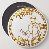 TRUMP 2024 RONDE BUTTON 6,0 CM (Voorkant /achterkant)