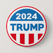 Trump 2024 ronde button 7,6 cm (Voorkant)