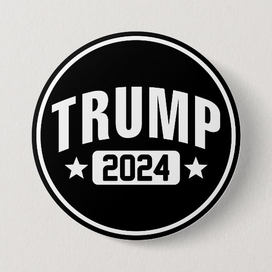 Trump 2024 ronde button 7,6 cm (Voorkant)