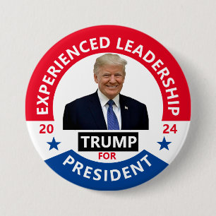 TRUMP 2024 RONDE BUTTON 7,6 CM