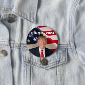 Trump 2024 ronde button 7,6 cm (In situ)