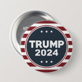 Trump 2024 ronde button 7,6 cm (Voorkant /achterkant)