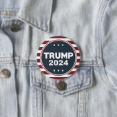 Trump 2024 ronde button 7,6 cm (In situ)