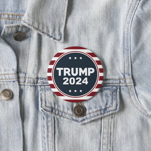 Trump 2024 ronde button 7,6 cm (In situ)