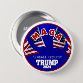 Trump 2024 ronde button 7,6 cm (Voorkant /achterkant)