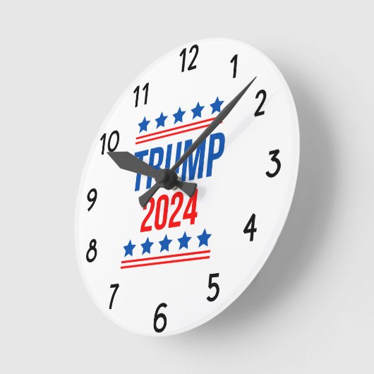 Trump 2024 ronde klok (Hoek)