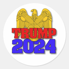 Trump 2024 ronde sticker
