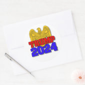 Trump 2024 ronde sticker (Envelop)