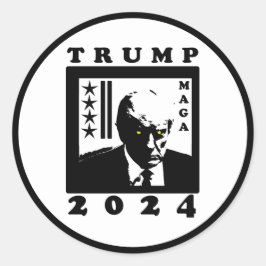 TRUMP 2024 RONDE STICKER