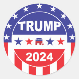 TRUMP 2024 RONDE STICKER