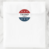 Trump 2024 ronde sticker (Tas)