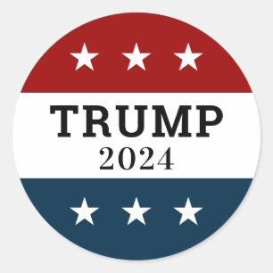 Trump 2024 ronde sticker