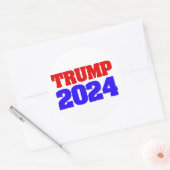 Trump 2024 ronde sticker (Envelop)