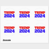 Trump 2024 ronde sticker (Vel)
