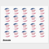 Trump 2024 ronde sticker (Vel)