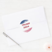 Trump 2024 ronde sticker (Envelop)