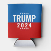 Trump 2024 Rood en Blauw w/Stars Blikjeskoeler (Voorkant)