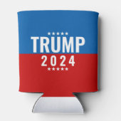 Trump 2024 Rood en Blauw w/Stars Blikjeskoeler (Achterkant)