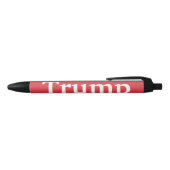 Trump 2024 Rood en Wit Presidentiële Campagne Zwarte Inkt Pen (Bovenkant)