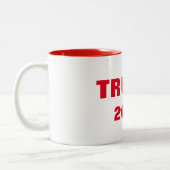 Trump 2024 Rood Wit Cool Custom Gift Party Favor Tweekleurige Koffiemok (Links)