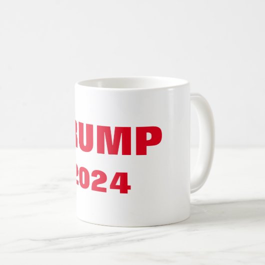 Trump 2024 Rood Wit Cool Gift Party Favor Custom Koffiemok (Voorkant rechts)