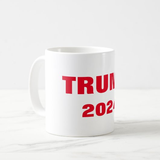Trump 2024 Rood Wit Cool Gift Party Favor Custom Koffiemok (Voorkant links)