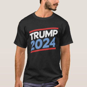 Trump 2024: Rood wit en blauw Republikeins geschen T-shirt