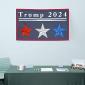 Trump 2024 Rood, Wit en Blauw Vinyl Banner (Beurs)