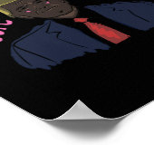 Trump 2024 Roze Schattige Grappig Poster (Hoek)