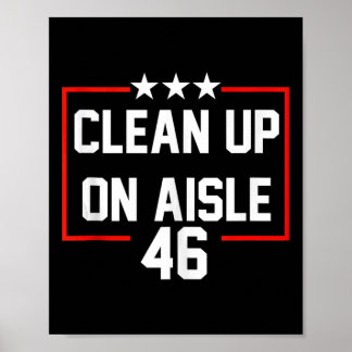 Trump 2024 ruimt Aisle 46 Anti Biden op Poster