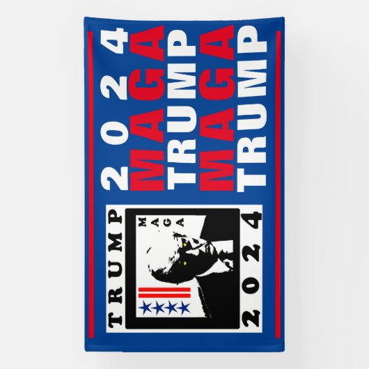 TRUMP 2024 RWB SPANDOEK (Verticaal)