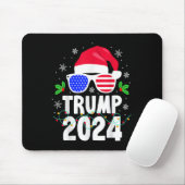 Trump 2024 Santa Hat Xmas Lights Kerstmis Muismat (Met muis)