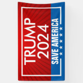 Trump 2024 Save America Flag Banner (Verticaal)