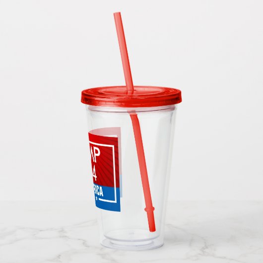 Trump 2024 Save America Graphic Acryl Drinkbeker (Links)