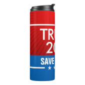 Trump 2024 Save America Graphic Thermosbeker (Gedraaid links)