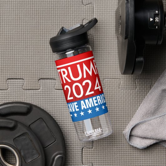 Trump 2024 Save America Graphic Waterfles (Gym)