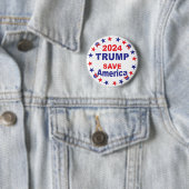TRUMP 2024 SAVE AMERICA RONDE BUTTON 5,7 CM (In situ)