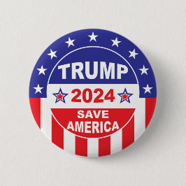 TRUMP 2024 SAVE AMERICA RONDE BUTTON 5,7 CM