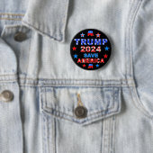 TRUMP 2024 SAVE AMERICA RONDE BUTTON 5,7 CM (In situ)
