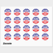TRUMP 2024 SAVE AMERICA RONDE STICKER (Vel)